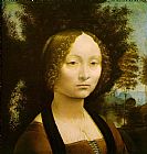 Leonardo da Vinci Portrait of Ginevra Benci painting